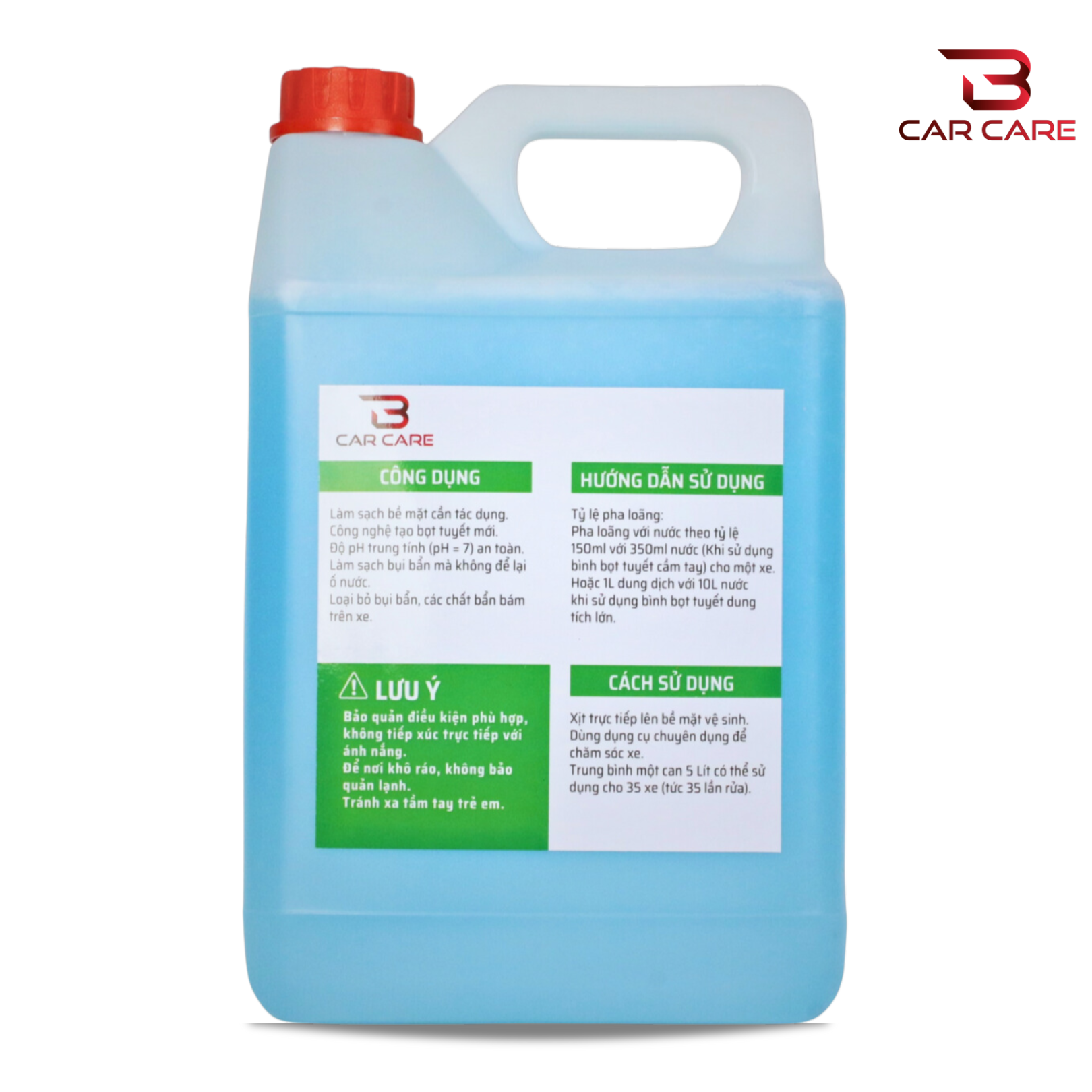 NƯỚC RỬA XE BỌT TUYẾT CHUYÊN DỤNG [5 LÍT] ✅