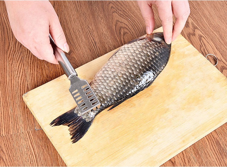 Dụng Cụ Lóc Vảy Cá - Đánh vẩy Cá Bằng Inox Siêu Bền