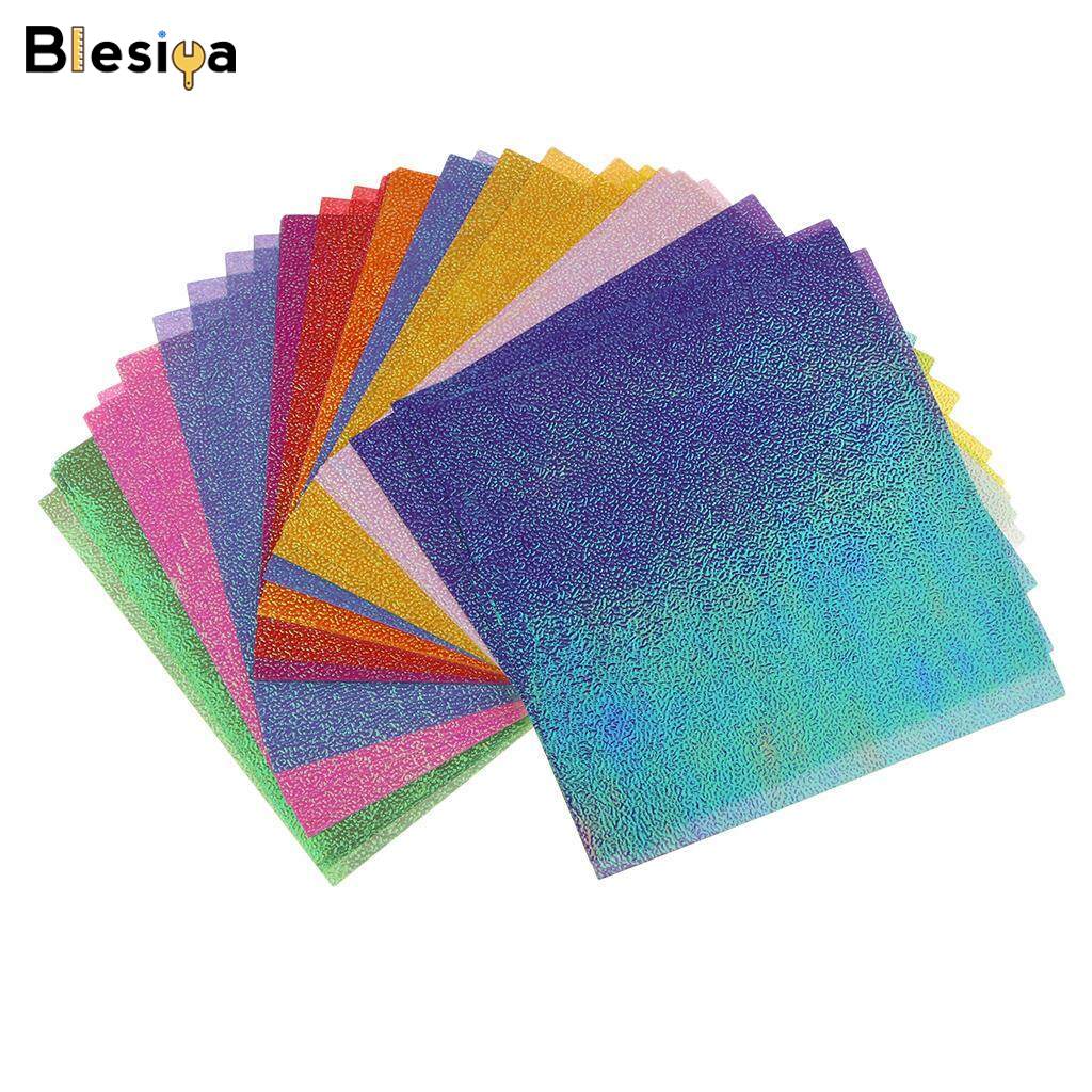 Blesiya 100 x Pearlescent Shimmer Craft Paper Metallic Pearl Sheets