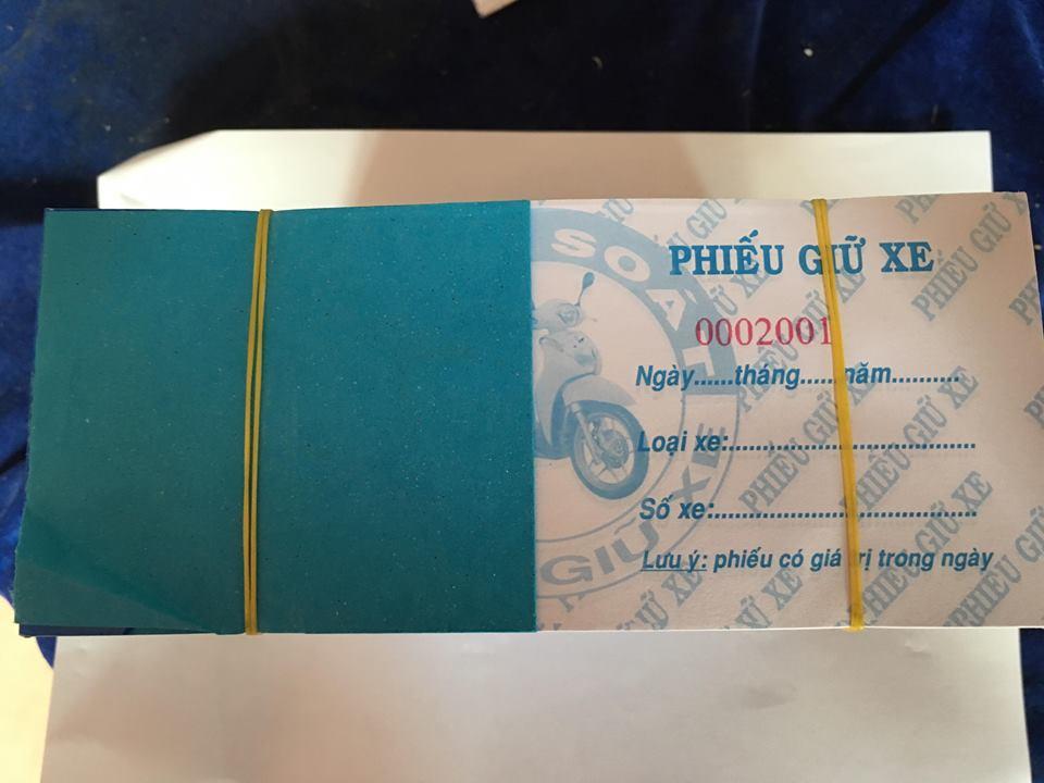 10 Cùi Phiếu Giữ Xe In Sẵn
