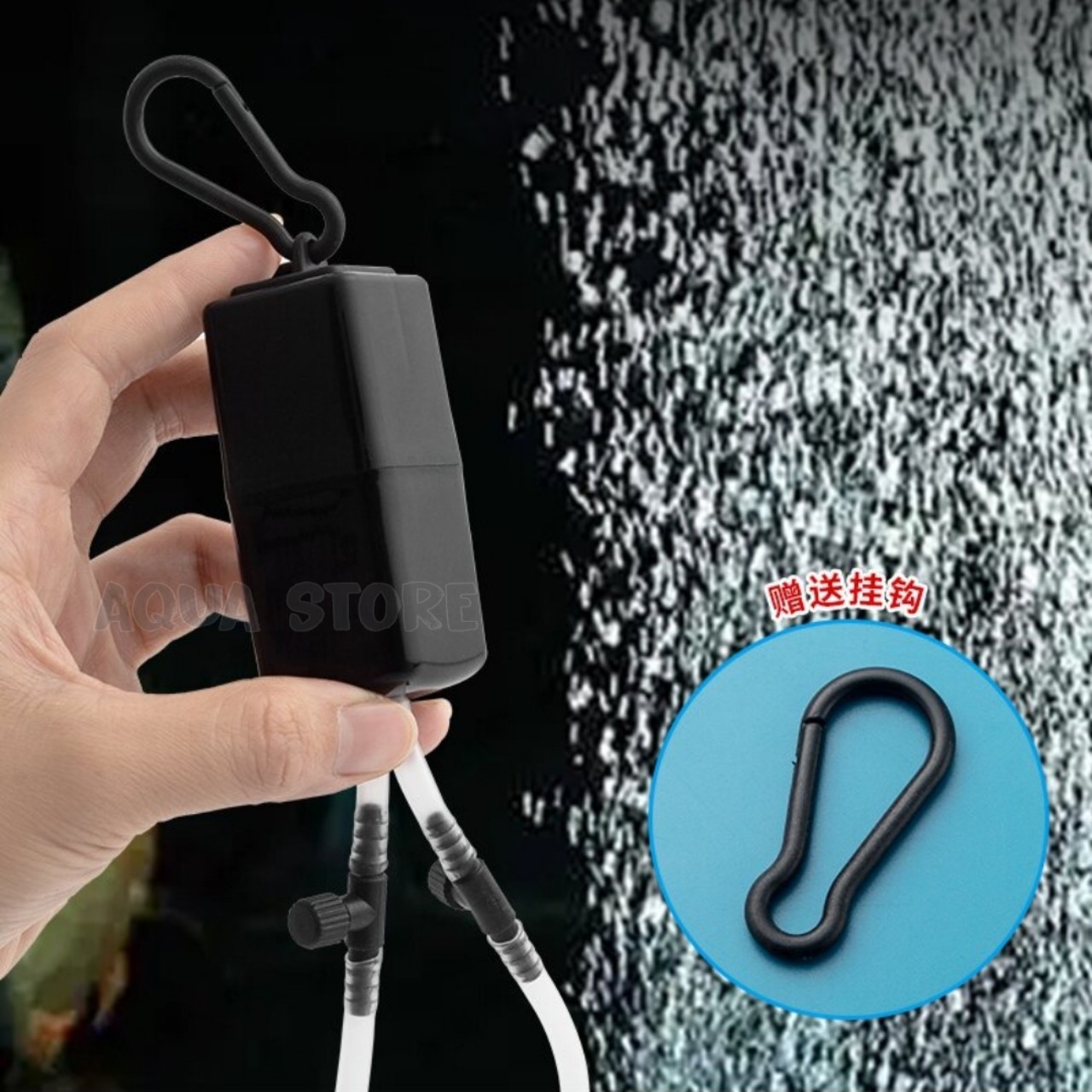 Máy Sủi Oxy 2 Vòi Cổng Usb dùng cho bể cá cảnh