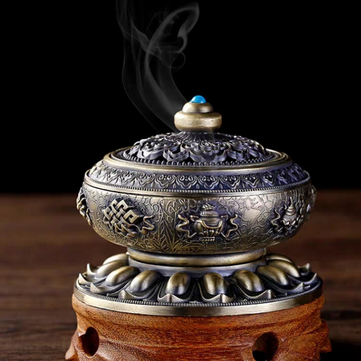 Mangosteen incense burner Bud-honey censer for Feng Shui Church