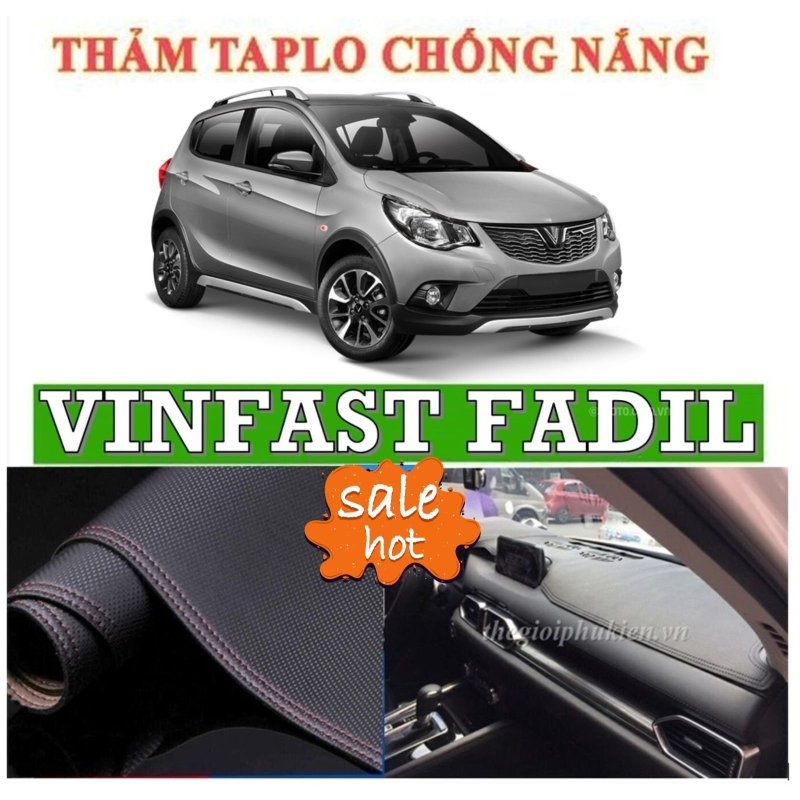 Thảm phủ taplo da xe vinfast fadil, thảm taplo da vân cacbon Chất liệu da cao cấp, dày dặn tăng thẩm mỹ. Dễ dàng vệ sinh Bảo hành 12 tháng phân phối bởi Phụ Kên Ô Tô Độc Lạ-Nhà Buôn Đồ Chơi Xe Hơi