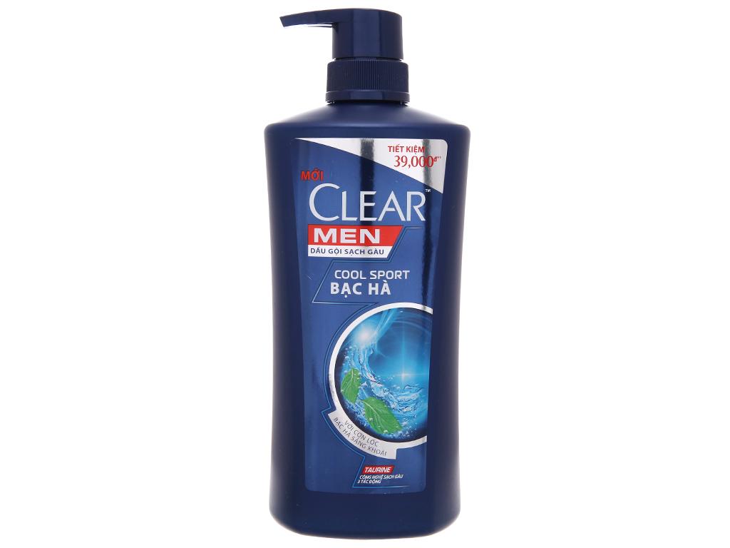 Dầu gội CLEAR MEN Bạc hà 650G