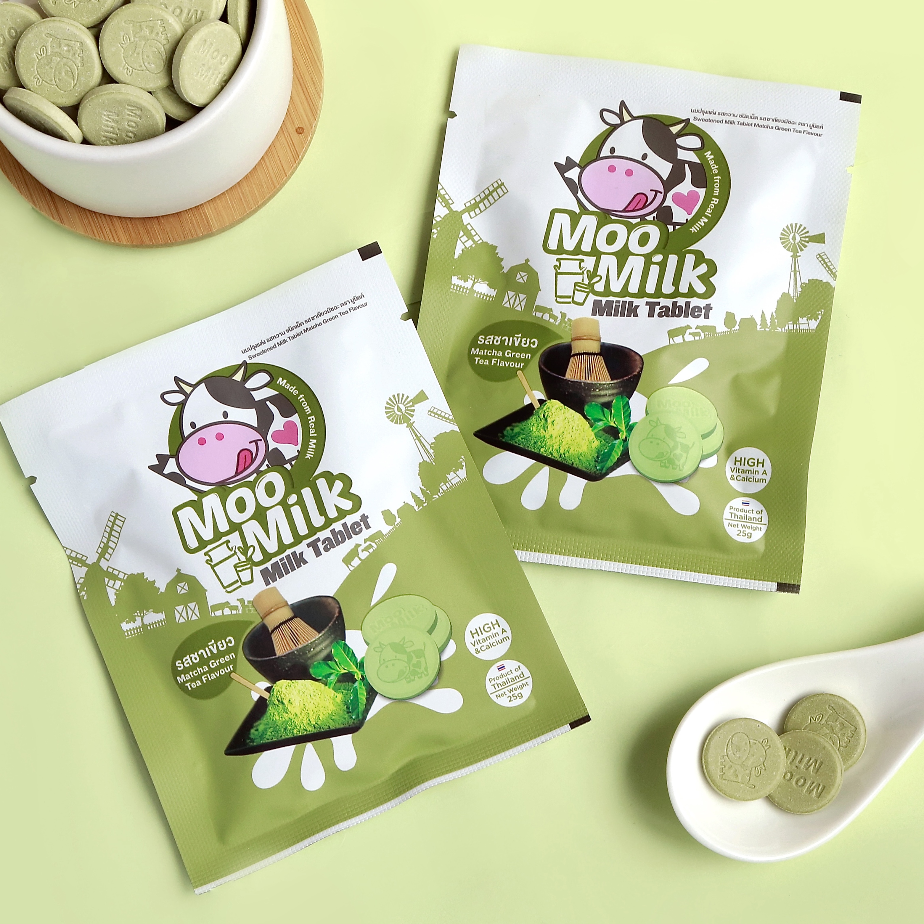 Kẹo Sữa Bò Moo Milk – Thơm Ngon, Bổ Dưỡng Từ Sữa New Zealand - Gói 25g [Hàng Thái Lan]