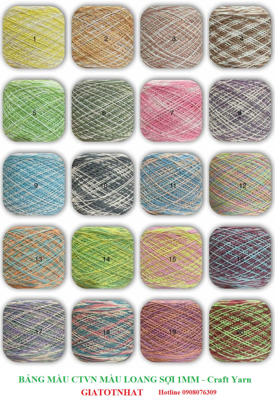 Ctvn Wool Yarn in Colorful Colors