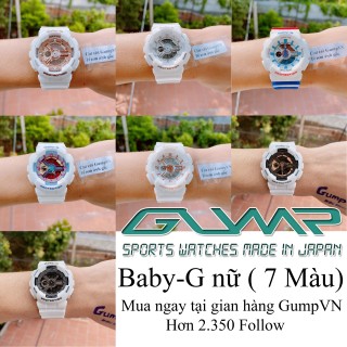 Đồng hồ nữ Casio Baby-G BA110 Màu Trắng,Mặt 38mm thể thao nữ hoặc nam tay nhỏ bền bỉ thumbnail