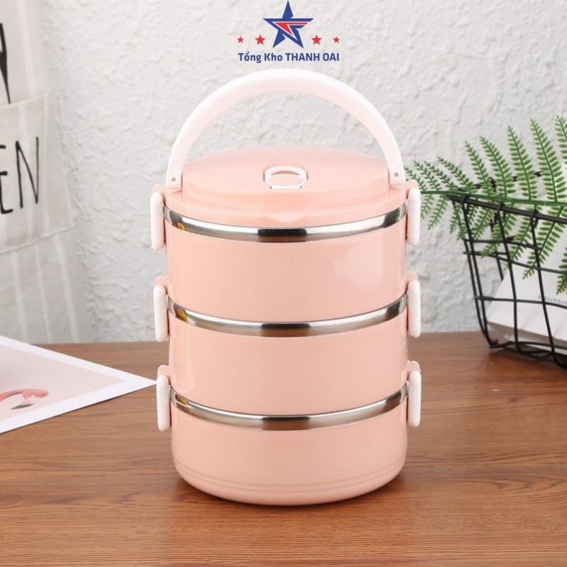 Hộp Đựng Cơm Cặp Lồng Cơm Giữ Nhiệt Lúa Mạch Ruột Inox Chất Lượng Số 1