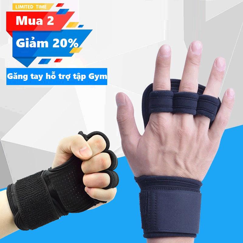 Găng tay hỗ trợ tập Gym kiểu dáng hiện đại - Găng tay tập Gym hở ngón - Găng tay hở ngón tập gym