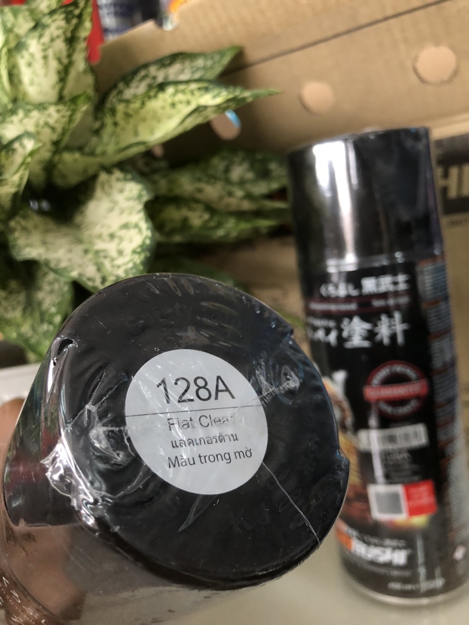Sơn xịt Samurai Chính Hãng màu Trong Mờ - 128A (400ml)
