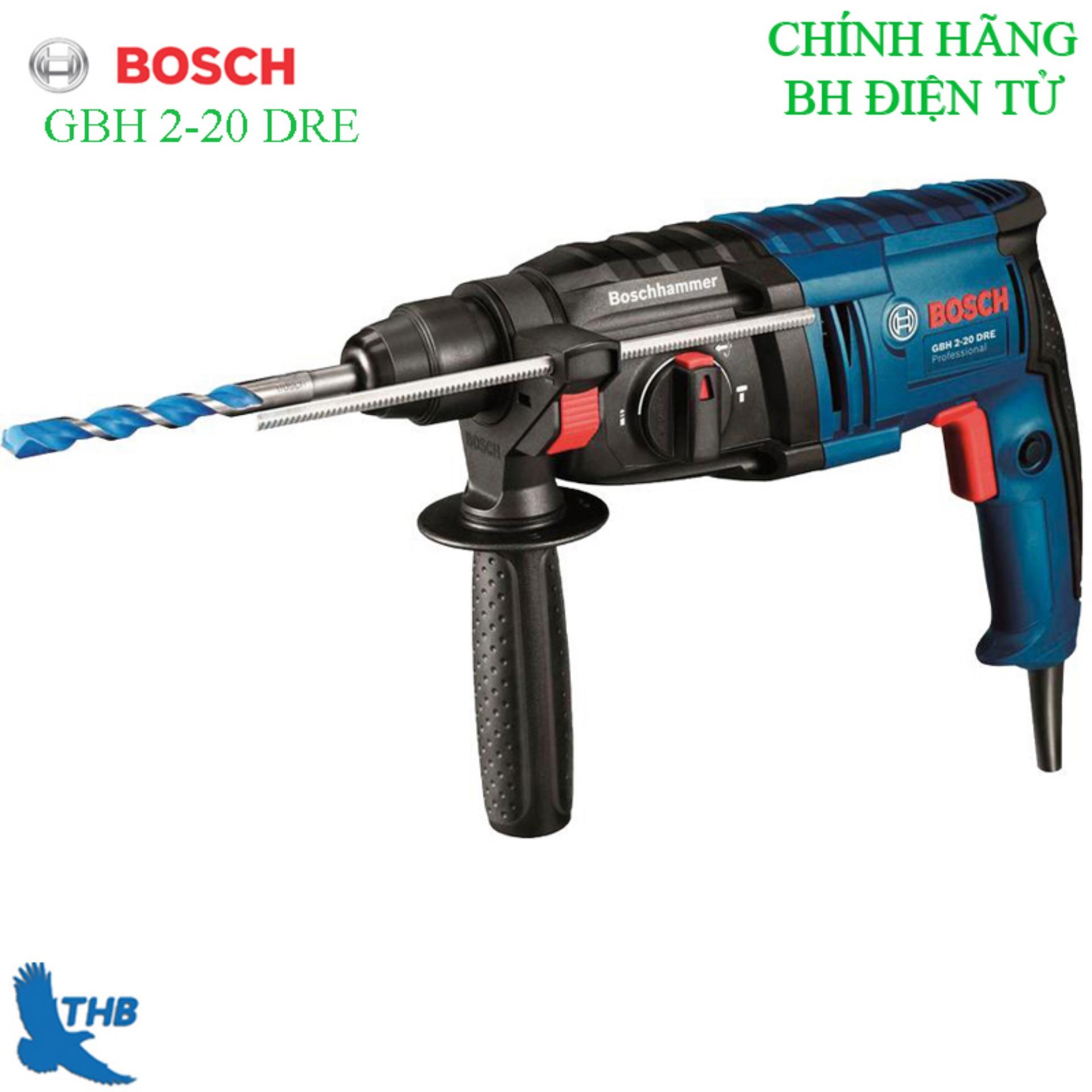 Máy khoan búa Bosch GBH 2-20 DRE + Phụ kiện