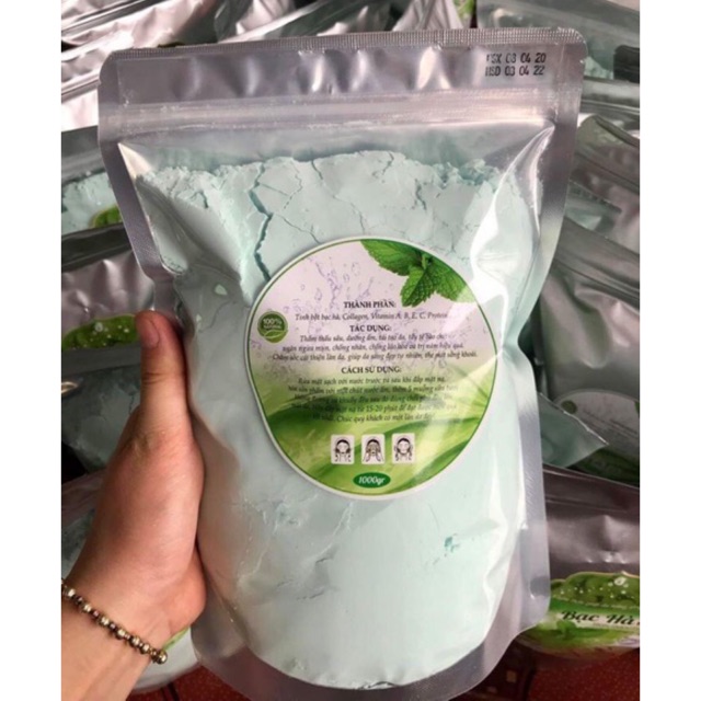 Bột mặt nạ bạc hà cao cấp loại 1 dành cho spa