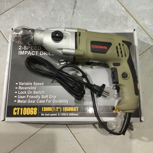 1050W Máy khoan 13mm Crown CT10068