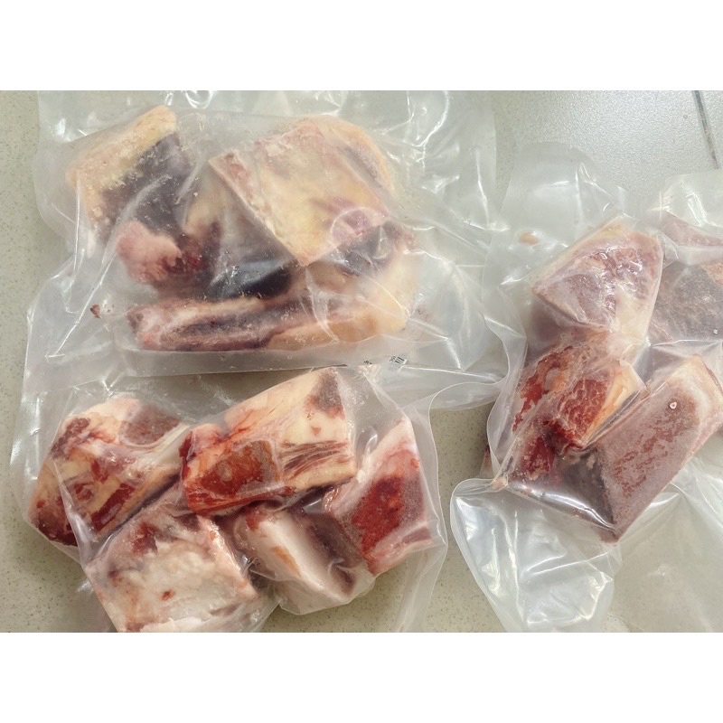Xương sườn bò úc cắt sẵn khúc ngon 900gr  (giao tphcm)