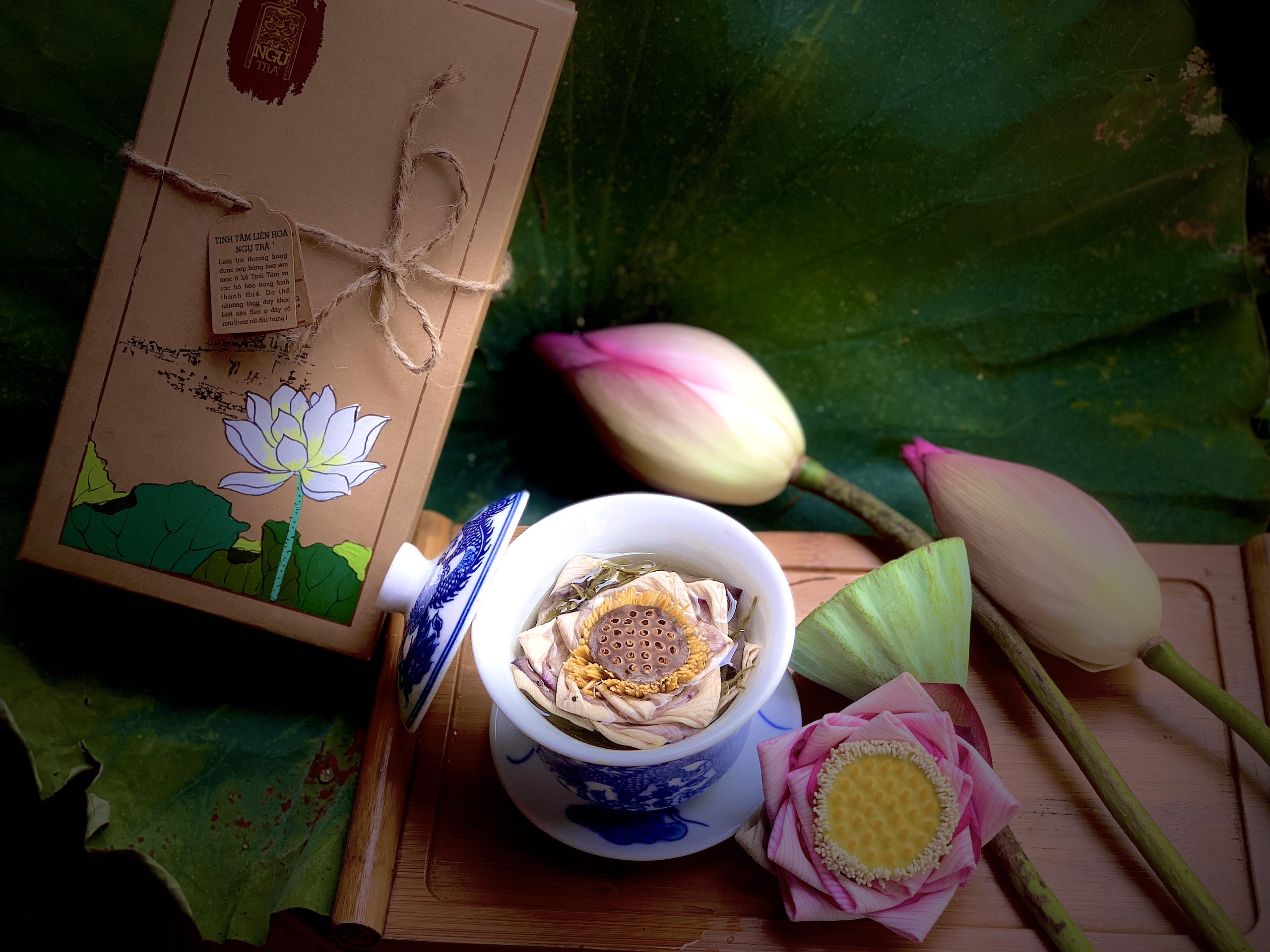 Trà Hoa Sen Hồng nguyên bông (sấy lạnh),