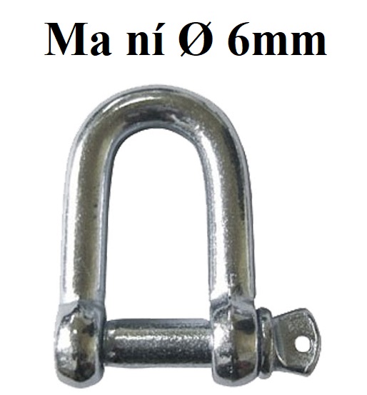 Ma ní chữ U 6mm