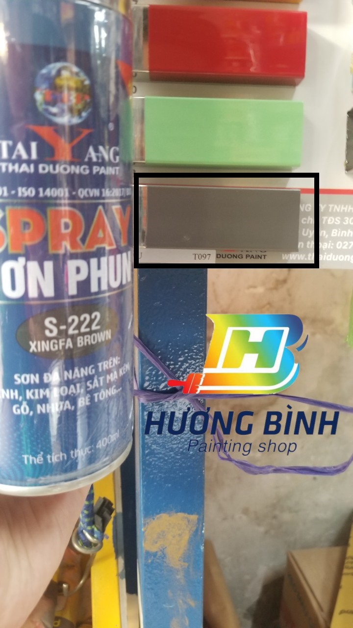 Sơn xịt Taiyang không cần sơn lót (dành cho bề mặt inox, gương, sắt mạ kẽm, nhựa, bê tông, gỗ)