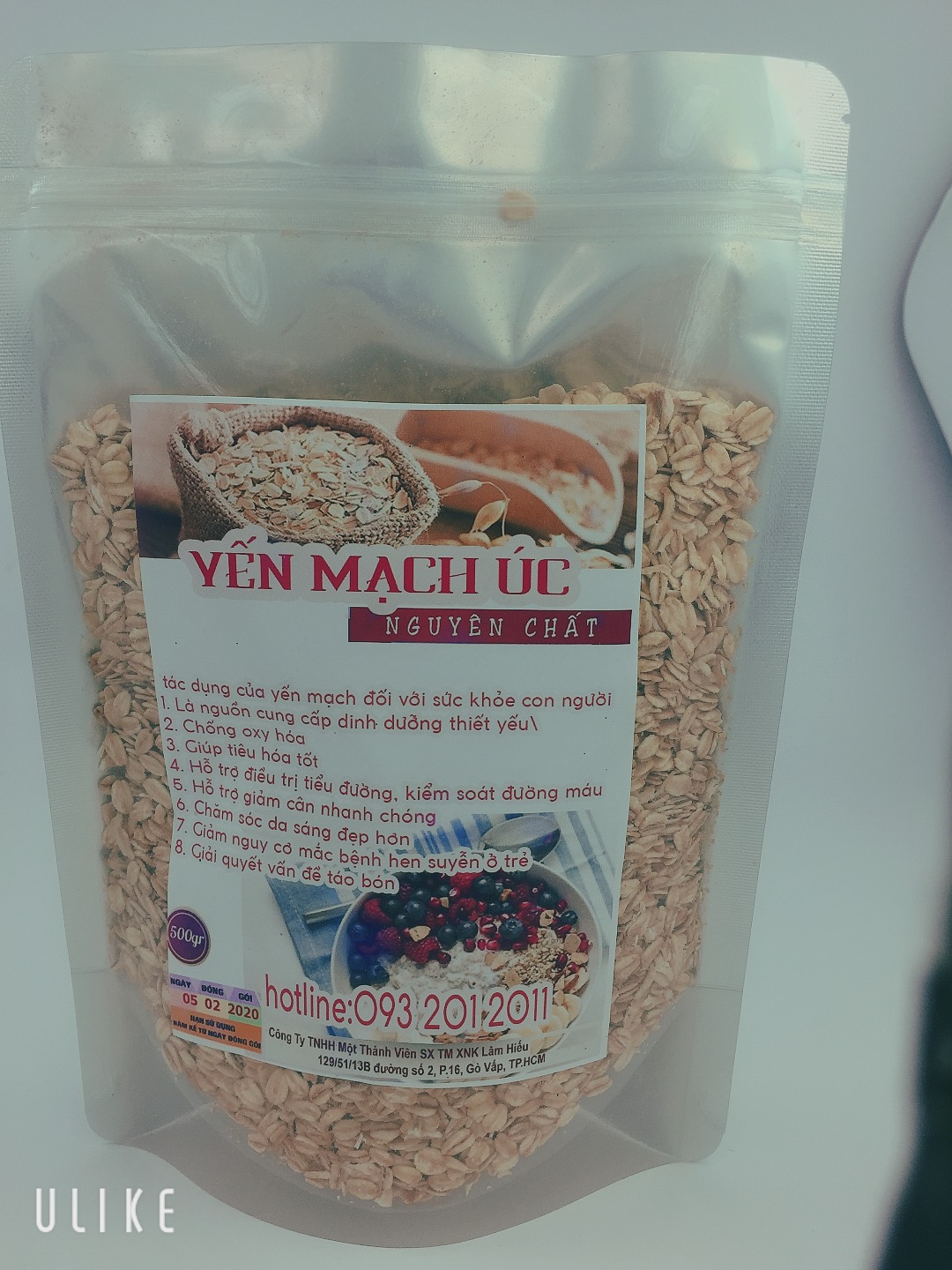 [HCM]Conbo 1kg yến mạch úc