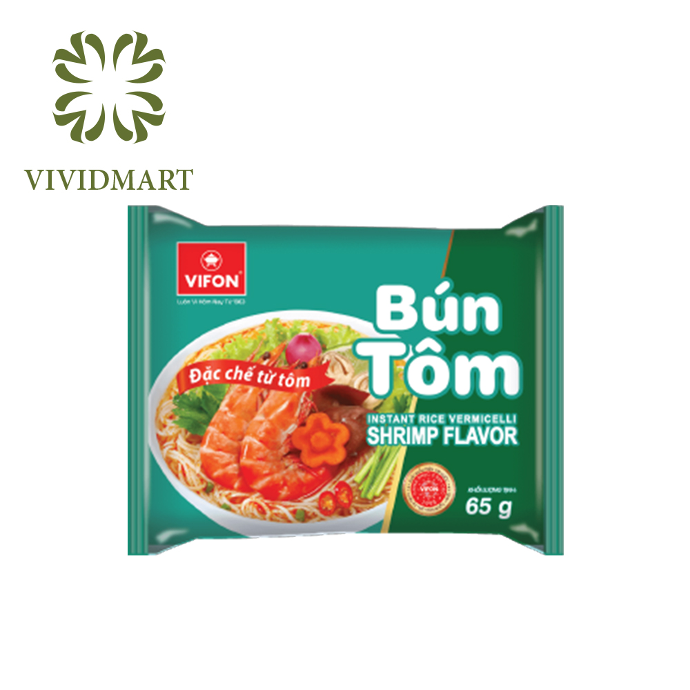 [Bún Vifon] [Gói lẻ] BÚN TÔM (65g), BÚN RIÊU CUA (80g) CÓ TÚI RIÊU CUA THẬT, BÚN GIÒ HEO (65g), BÚN BÒ HUẾ (80g) – VIFON