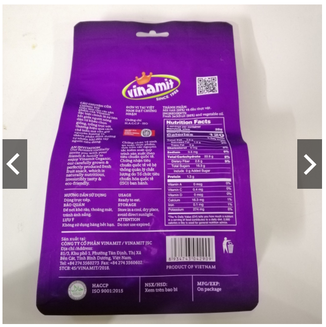 Mít sấy vinamit 100g