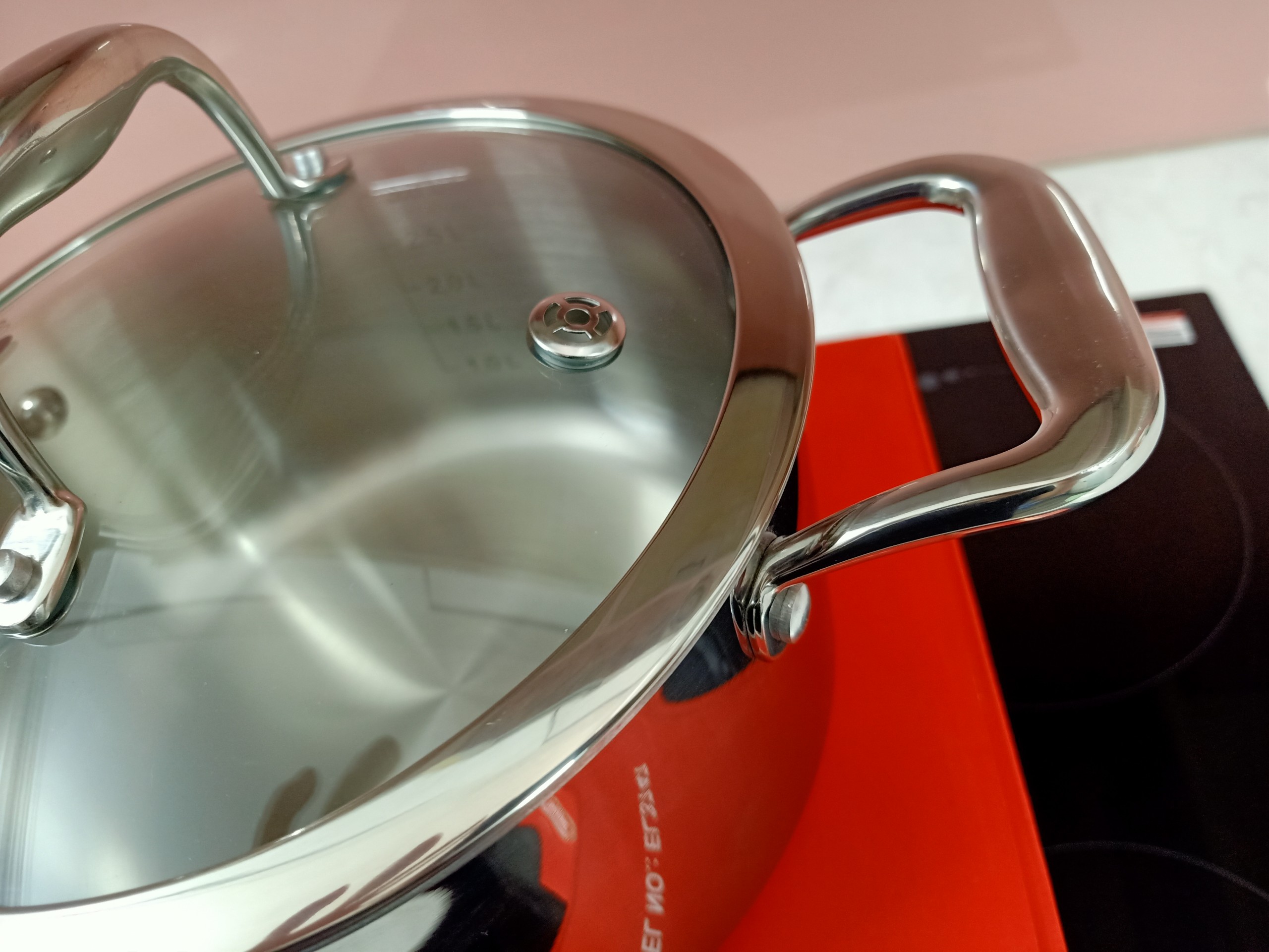 Nồi  Inox 3 lớp cao cấp đáy liền Elmich Trimax XS 3747 18cm, 20cm, 24cm, 26cm, 28cm