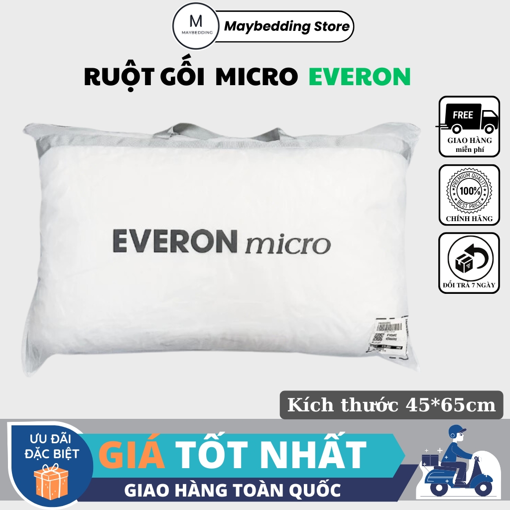 Ruột Gối Micro EVERON 45x65cm - Hàng Chính Hãng