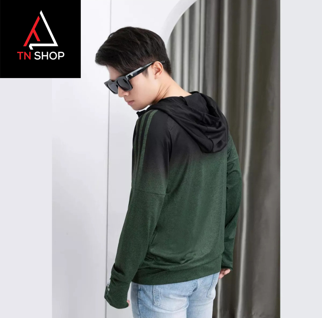 Áo chống nắng nam - Áo khoác nam logo Das cao cấp - Chất vải kim cương sần, Siêu mát - Màu đen - có bigsize tới 85kg