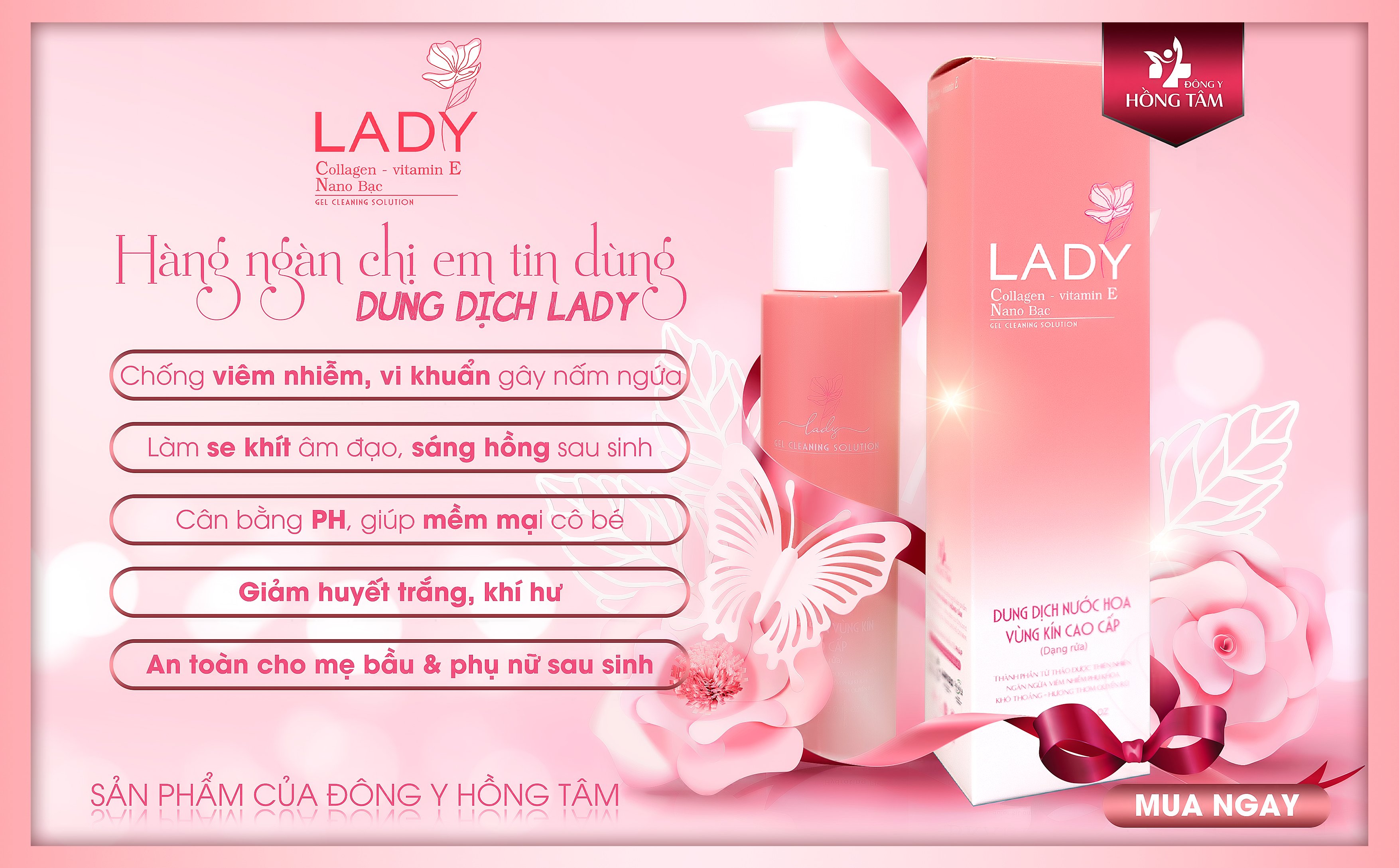 Dung dịch vệ sinh phụ nữ Lady