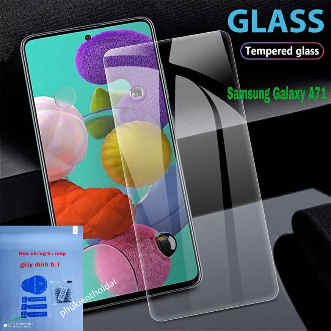 Cường lực trong suốt loại tốt Samsung A71 / M51 dùng chung cao cấp 9H / 2.5D ( tặng keo chống hở mép )