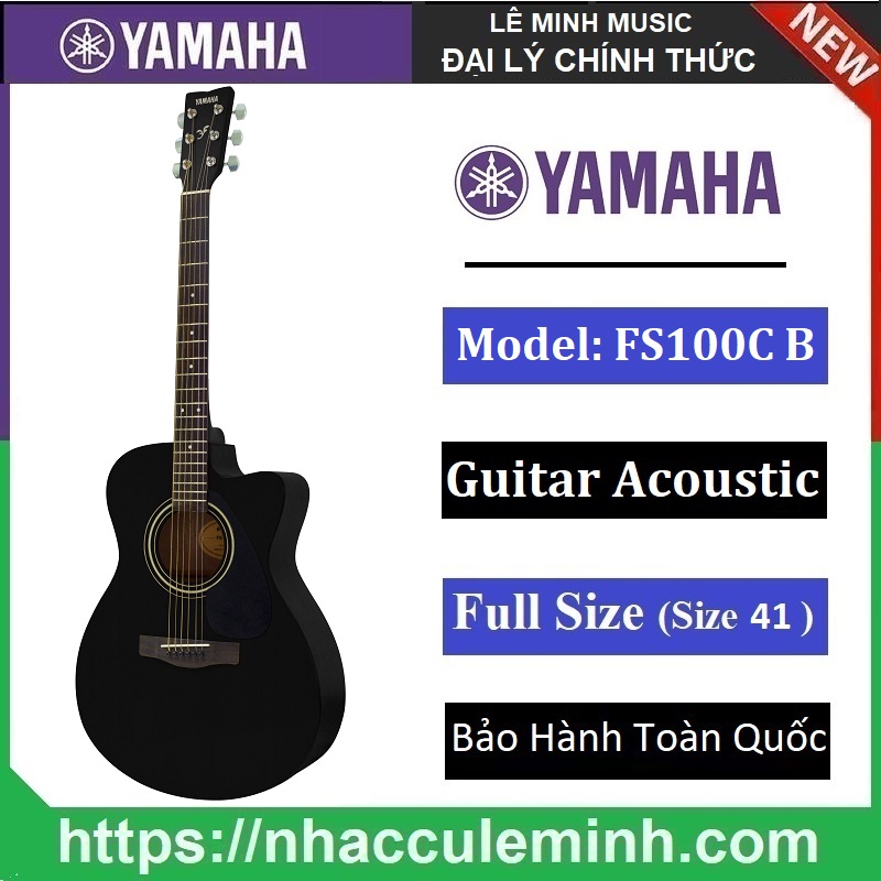 Đàn Guitar Acoustic Yamaha FS100C - Chính Hãng (Bảo Hành Toàn Quốc)