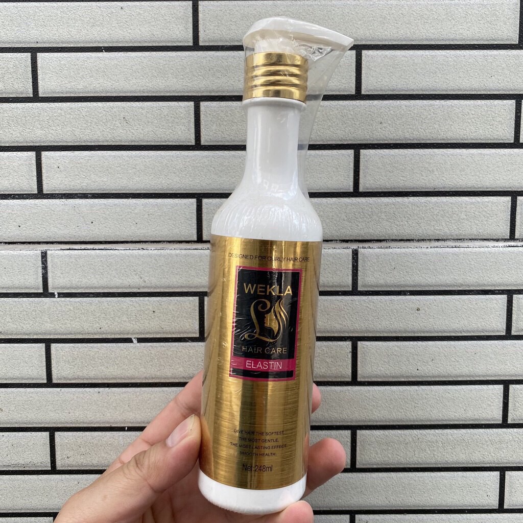 Kem tạo kiểu dưỡng tóc uốn xoăn wekla 248ml