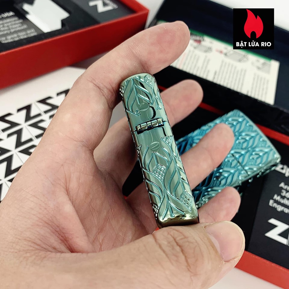 Bật lửa Zippo 49054 – Zippo Armor® High Polish Green Elegant Dragon