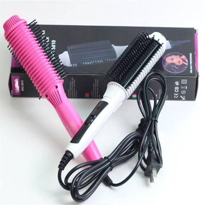 Lược Điện Đa Năng Uốn Cụp Tóc Làm Phồng Mái