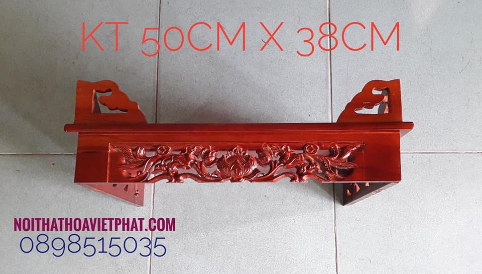 Bàn thờ treo tường Hoa Sen 50cm