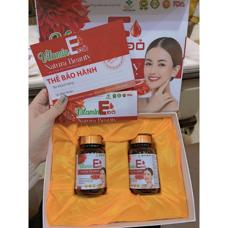 ( Hộp 60 Viên):Vitamin E Đỏ Natural Beauty .
