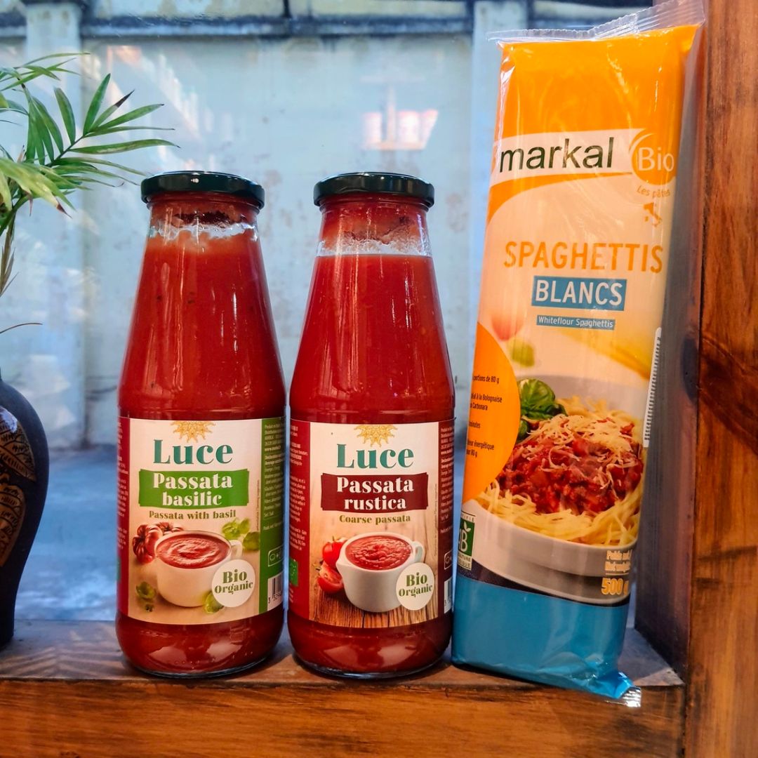 Organic Passata Rustica/ Basilic Luce 680g - Goc Huu Co