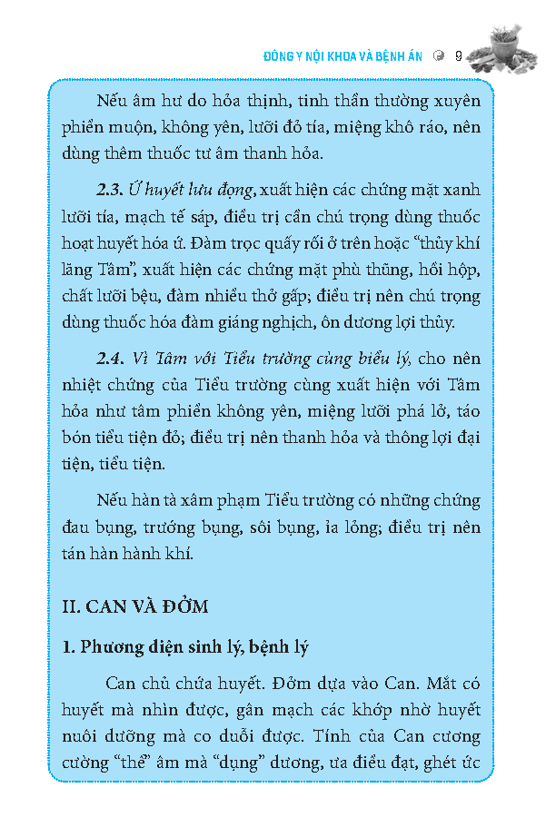 Đông y nội khoa và bệnh án (mềm)