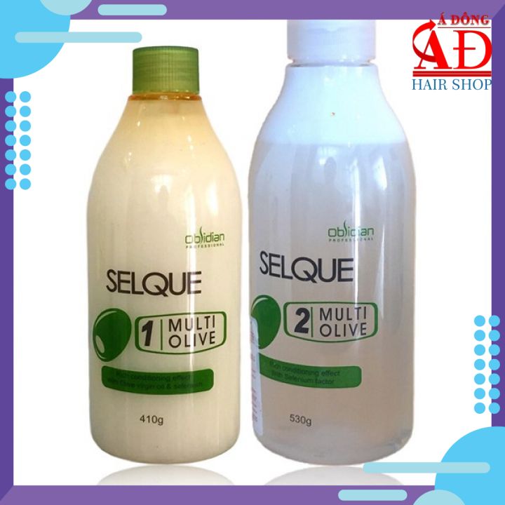Thuốc uốn tóc (Uốn lạnh) Obsidian Selque Multi Olive 410ml Hàn Quốc (Chai uốn số 1)