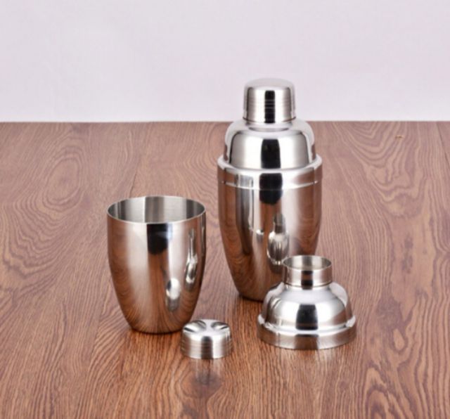 Bình lắc pha chế shaker trà sữa cocktail inox.