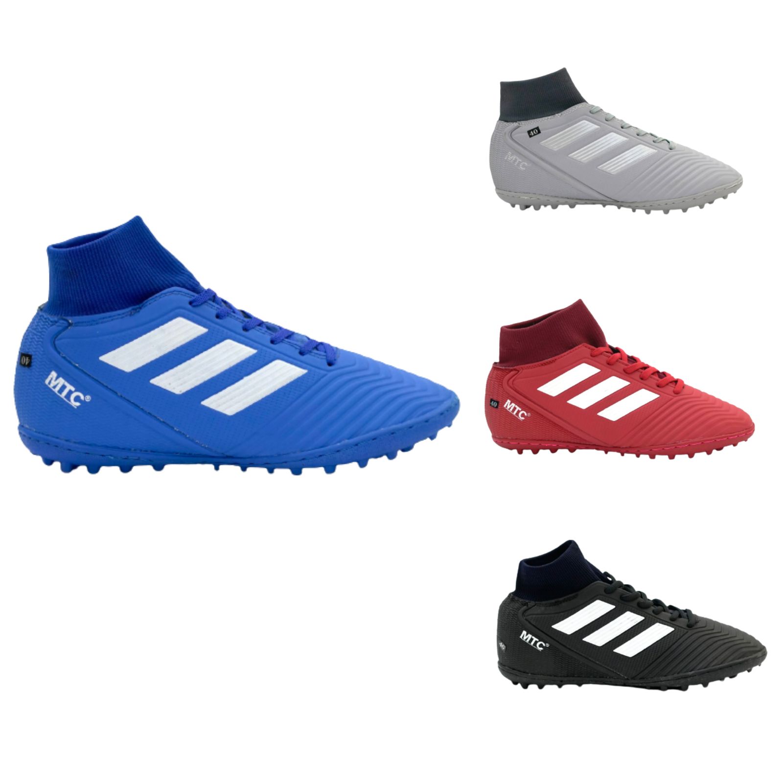 Giày đá bóng nam MTC 3 Sọc Colorful cao cổ