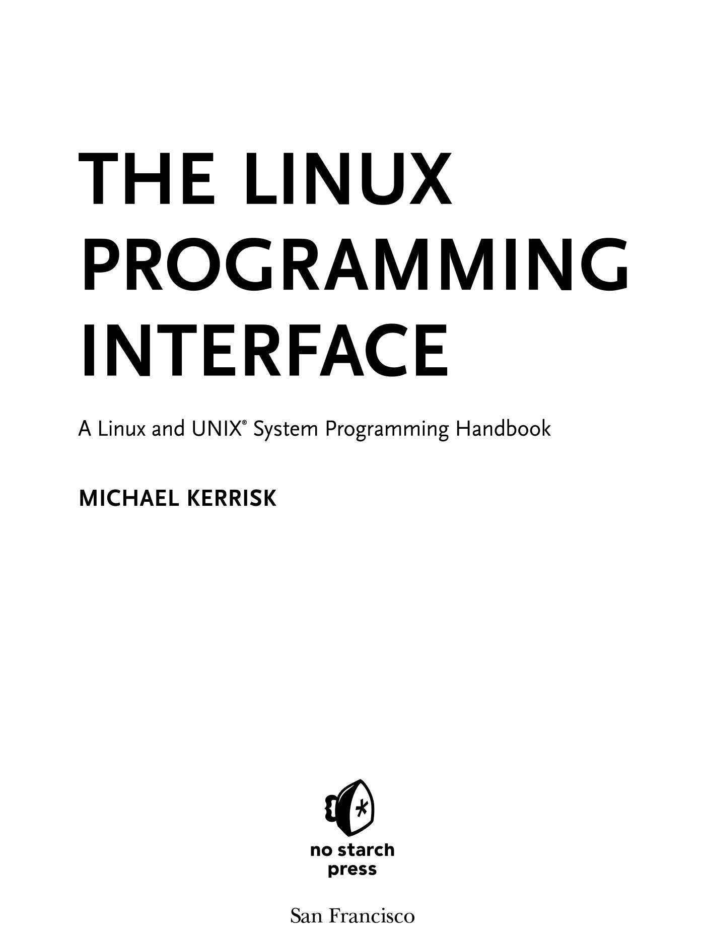 The Linux programming interface