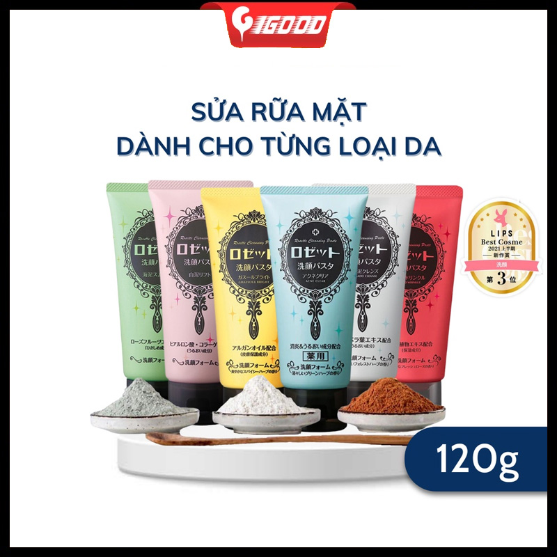 Sữa Rửa Mặt Rosette bùn khoáng Nhật Bản 120g