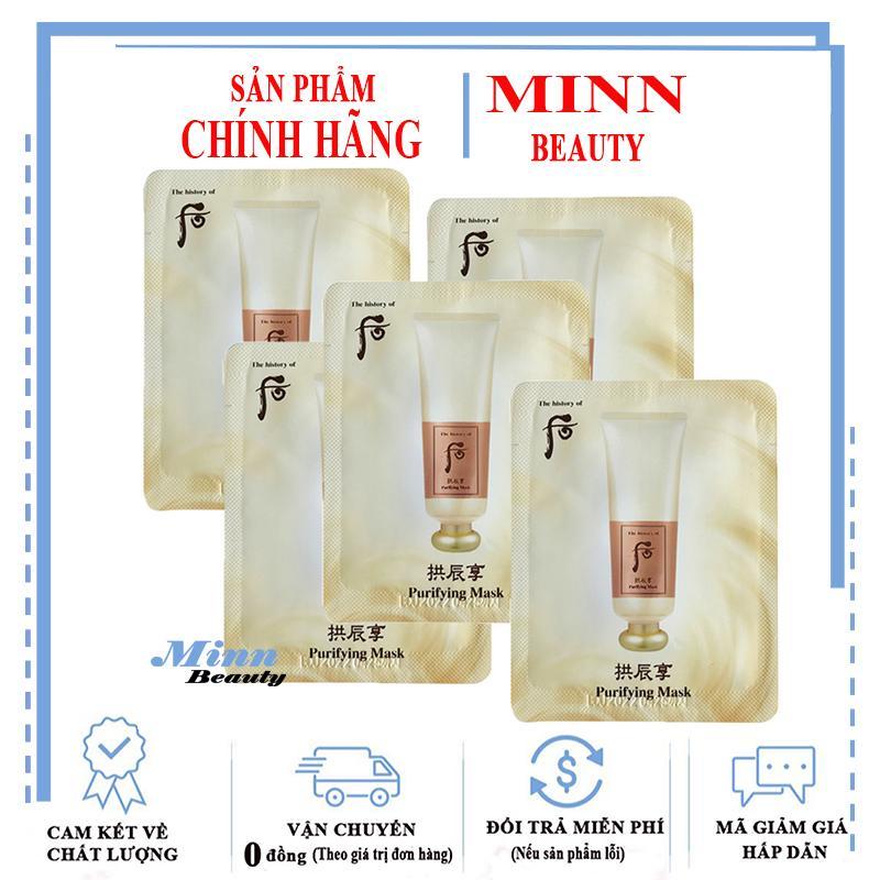 Combo 5 Mặt Nạ Tẩy Da Chết Thải Độc Và Làm Sáng Da Whoo Purifying Mask 3ml x 5