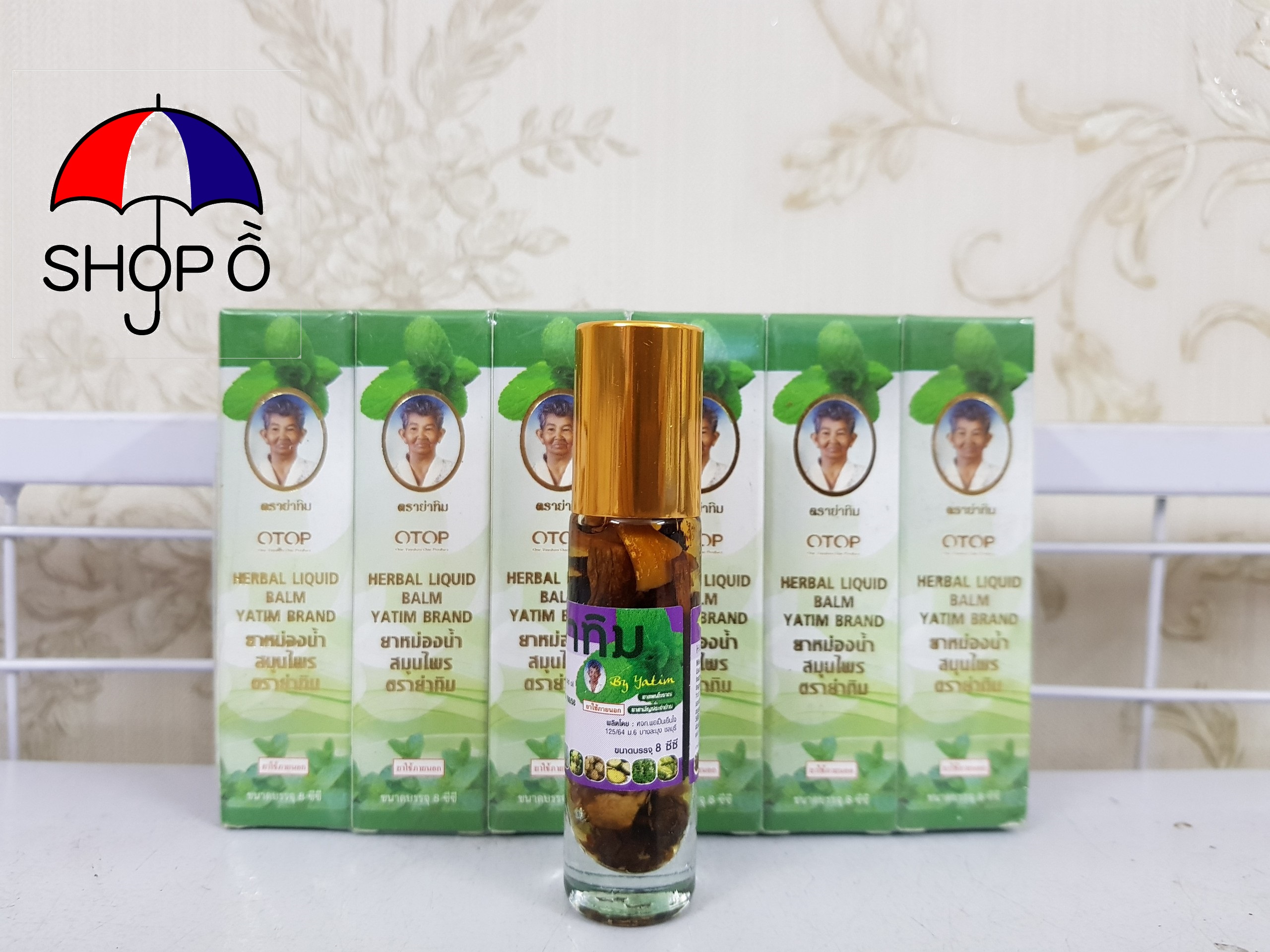 [HCM]Dầu lăn Otop 16 vị thảo dược Thái Lan 8cc