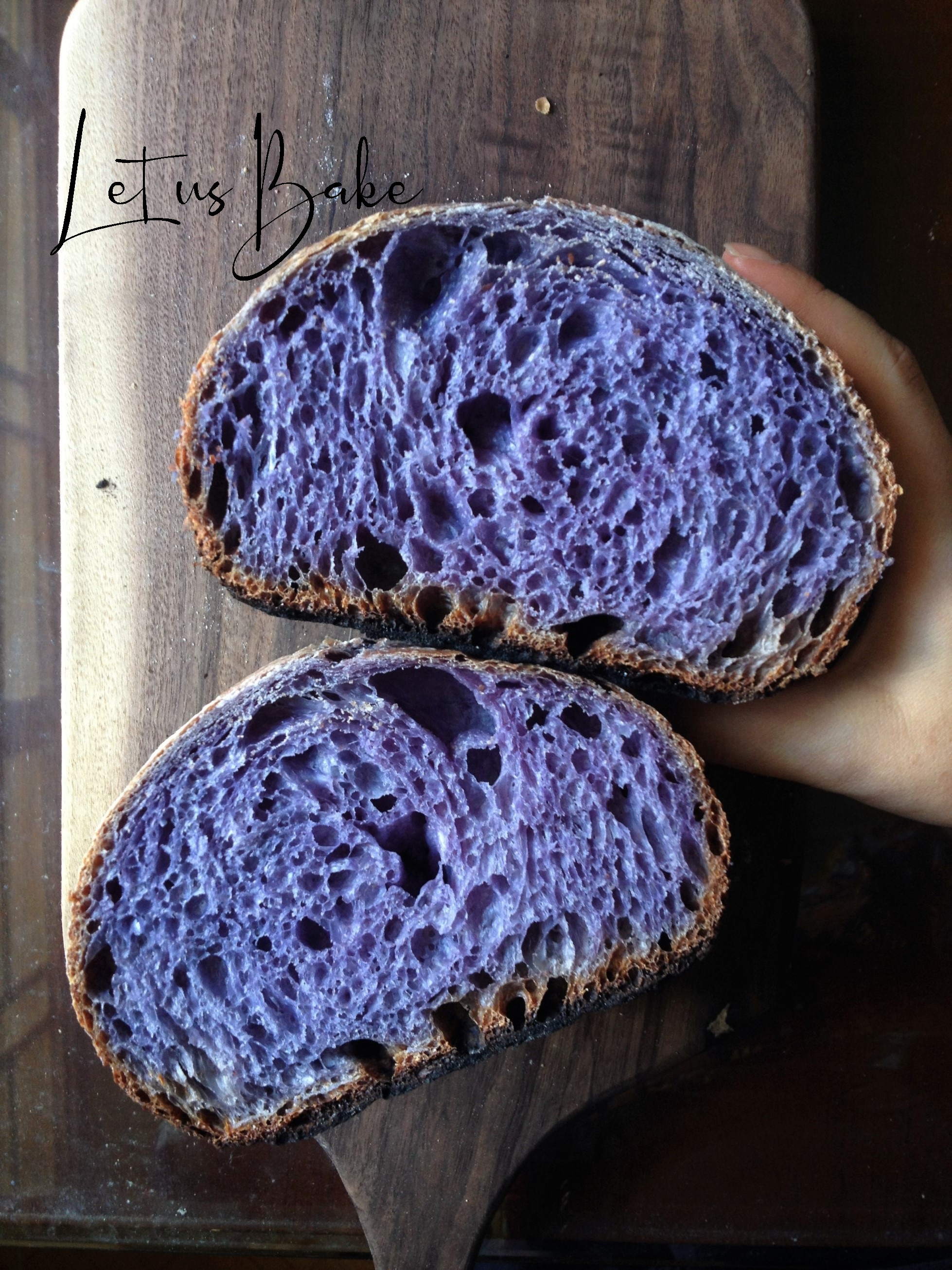 (SHIP TỈNH) Butterfly Pea Flower Sourdough Bread 350g - Bánh Mì Hoa Đậu Biếc Men Tự Nhiên (Men Chua) Healthy tốt cho sức khỏe