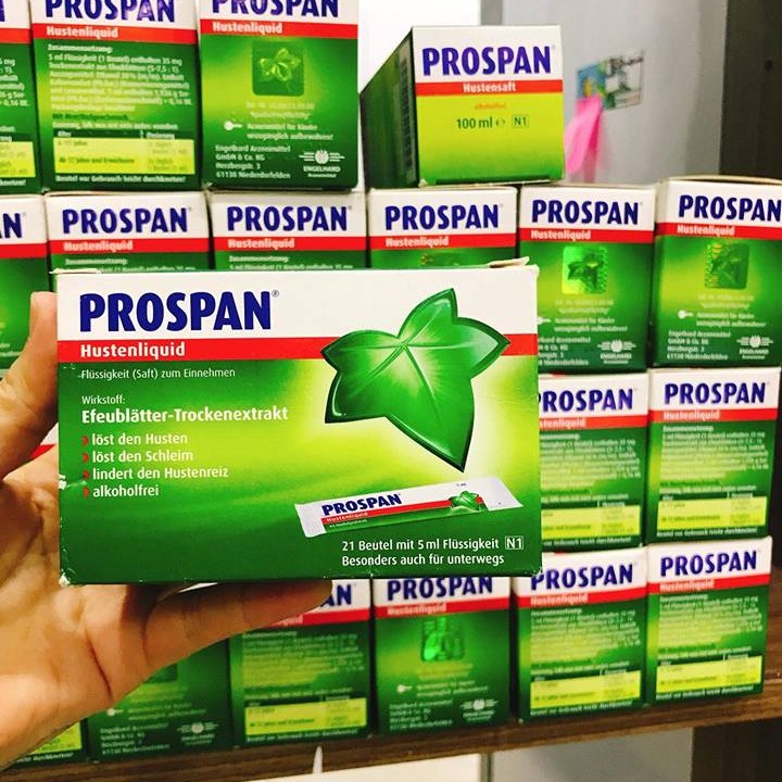 DẠNG GÓI - Siro Ho Prospan Đức Dùng Cho Bé Từ 6 Tuổi