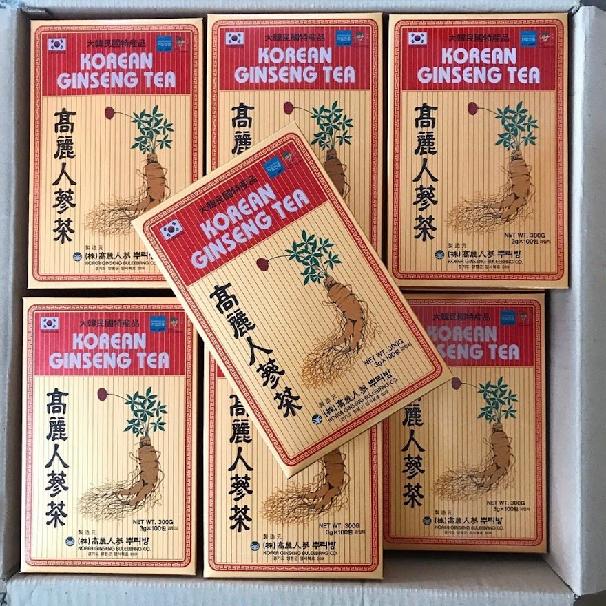 Trà Sâm Hàn Quốc Korean Ginseng Tea - Hộp 100 Gói