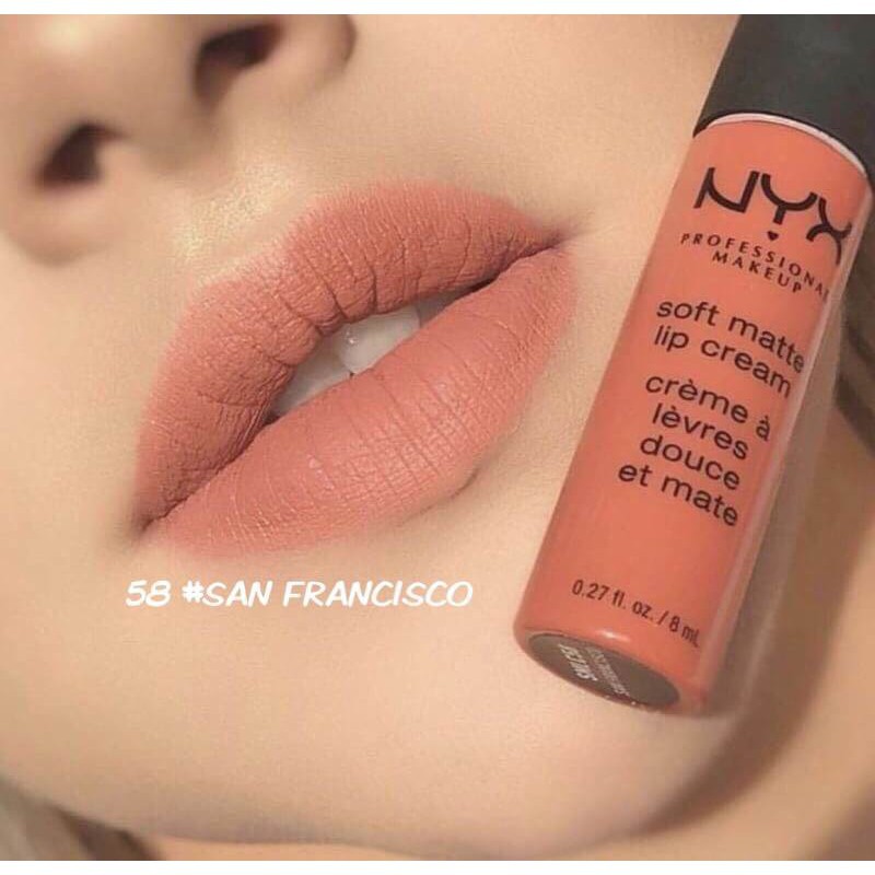 Son kem lì NYX Professional Makeup Soft Matte Lip Cream 8 mL - San Francisco