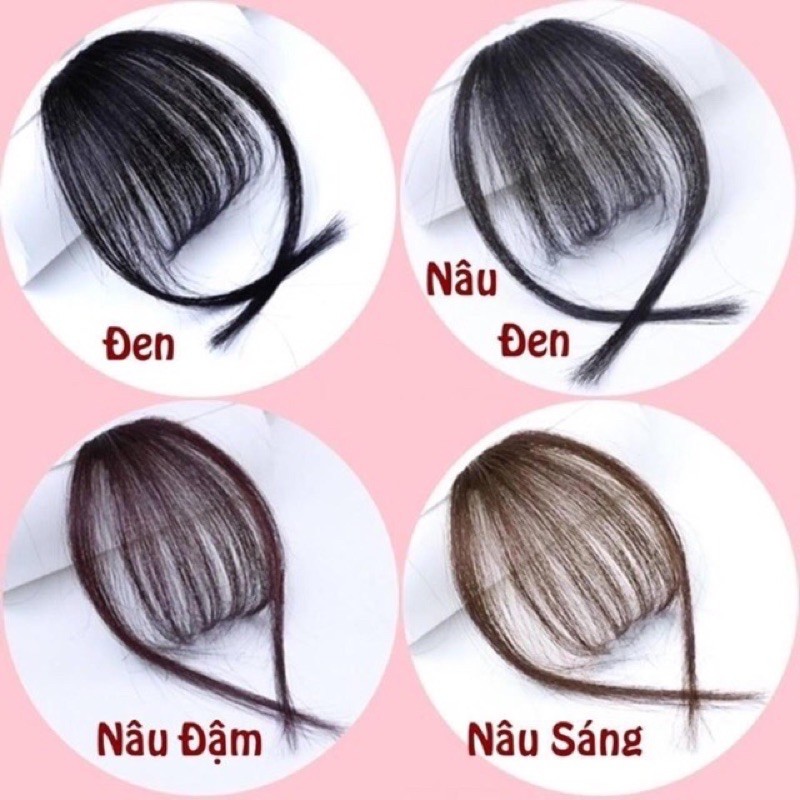 Tóc mái thưa làm bằng tóc thật 100%