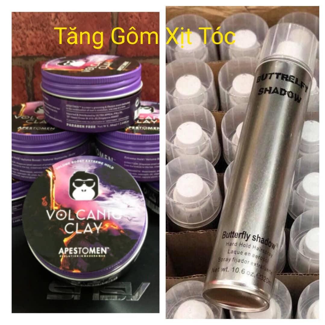 Combo Sáp Vuốt Tóc VoCaNic Lay + Gôm Xịt Tóc Butterfly Shadow 320ml giá rẻ